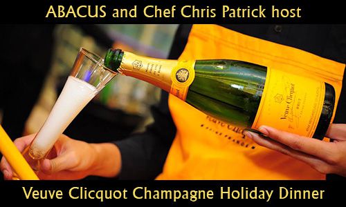 Best Restaurants in Dallas - Veuve Clicquot Champagne Holiday Dinner at Abacus Restaurant Dallas Texas